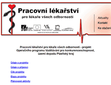 Tablet Screenshot of pracovnilekarstvi.eu